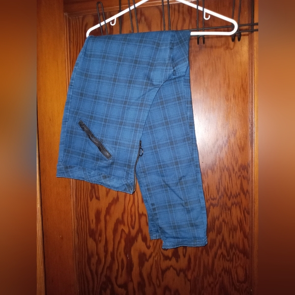 HOT TOPIC blue plaid jeans Sz 20 - Picture 4 of 7